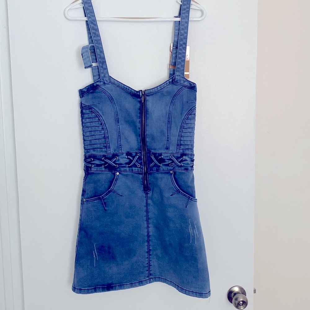 Oxygen Distressed Jean Dress
